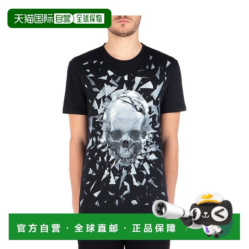 香港直邮ALEXANDER MCQUEEN 男士T恤 551779QMZ730901 AW2019