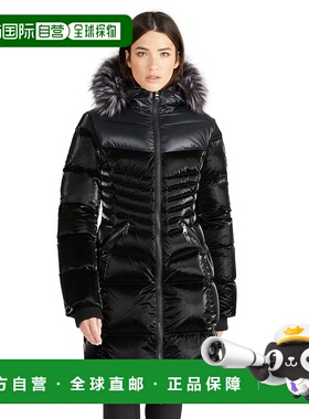 自营 Pajar 女士 Faye 绗缝羽绒服，带固定兜帽和可拆卸兜帽和人