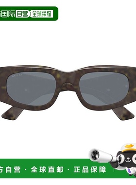 1h可退 香港直邮潮奢 Gucci 古驰 女士 Eyewear 矩形框太陽眼鏡 G