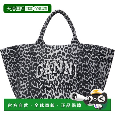 1h可退 香港直邮GANNI 甘尼 女士 粉色 Leopard Sequin XXL 托特