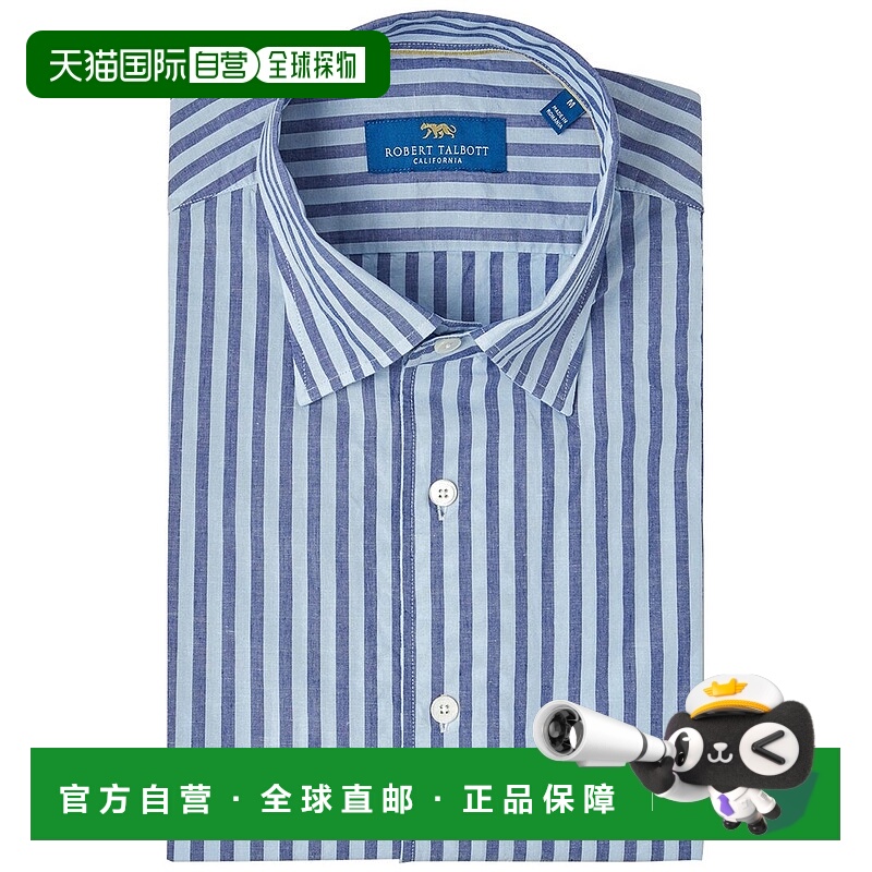自营Robert Talbott  Morgan Check Shirt - navy/light blue 美