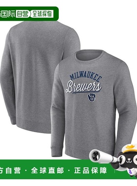 1h可退 【美国直邮】Fanatics 男士品牌灰色密尔沃基酿酒人队简约