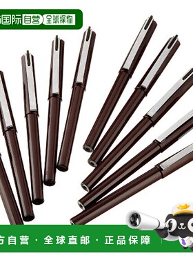 【日本直邮】Pentel派通圆珠笔签字笔PULAMAN 10支装黑色握感舒适