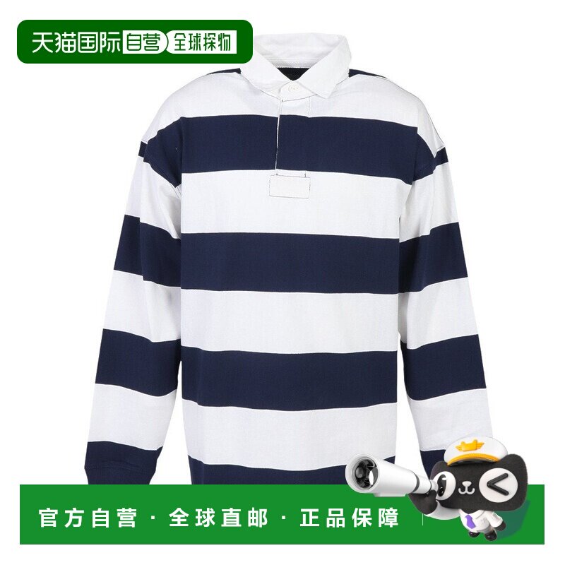 日本直邮Ralph Lauren 拉夫劳伦男士宽松条纹棉质橄榄球衫MNPOKNI图片
