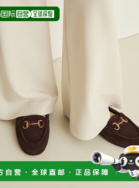 日本直邮CAMINANDO 女士 柔软绒面金扣罗啡鞋 宽松易搭 260939230