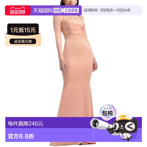 自营Dress The Population Delores Mermaid Dress - coral 美国