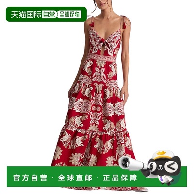 自营alice + olivia Minka Maxi Dress - red 美国奥莱直发