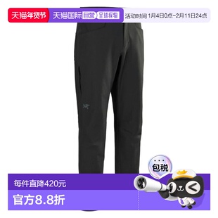 自营欧洲直邮ARCTERYX始祖鸟 KRAGG男士黑色棉质攀岩长裤裤子运动