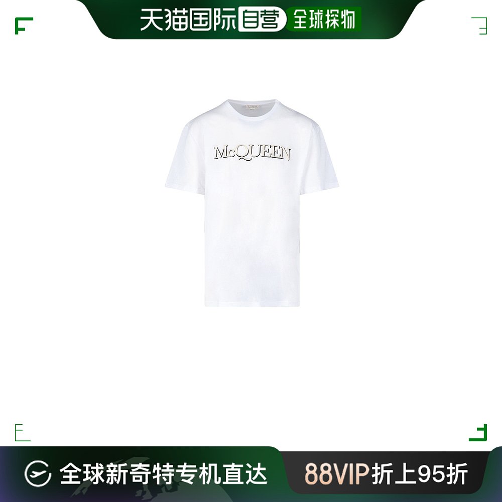 【99新未使用】香港直邮ALEXANDER MCQUEEN男士T恤 649876QTZ560