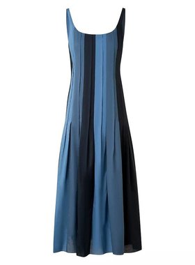 美国直邮akris女士连衣裙 圆领无袖拼色 修身时尚 优雅自然女装