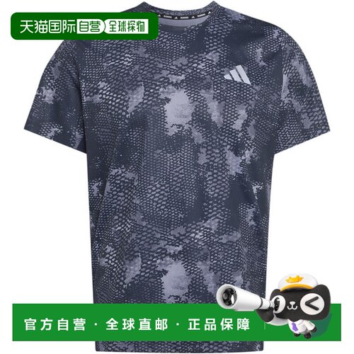 日本直邮adidas ADI365 Iconic 动物纹印花短袖T恤 田径跑步 QD05
