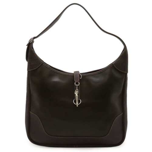 自营Hermes Buffalo Leather Shoulder Bag (Pre-Owned) - brown