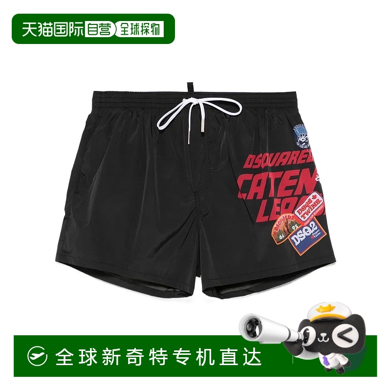 1h可退 香港直邮DSQUARED2 女士短裤 D7B8P6080001 SS2025 黑色 l