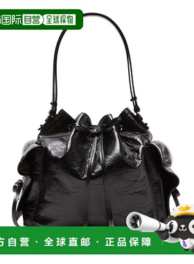 香港直邮Acne Studios 艾克妮 女士 PU BAGS 黑色小牛皮手提包 A1