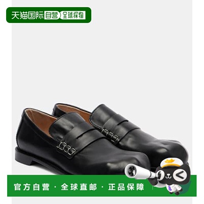 1h可退 香港直邮J.W. Anderson 女士 皮质乐福鞋 black黑色 舒适