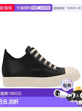 香港直邮Rick Owens 低帮系带皮质休闲运动鞋 RP01B4891LPO9111