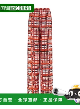 1h可退 香港直邮Salvatore Ferragamo 格纹休闲裤 13C592