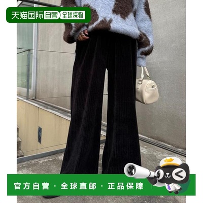 1h可退 日本直邮官方授权 CIAOPANIC TYPY 天鹅绒罗纹宽松休闲裤