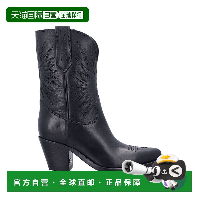 自营golden goose70 Wish Star Boots - black 美国奥莱直发