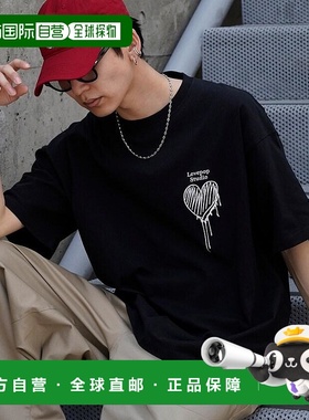 1h可退 日本直邮PUBLUX 男士心形胸前刺绣T恤 3126220800114男装