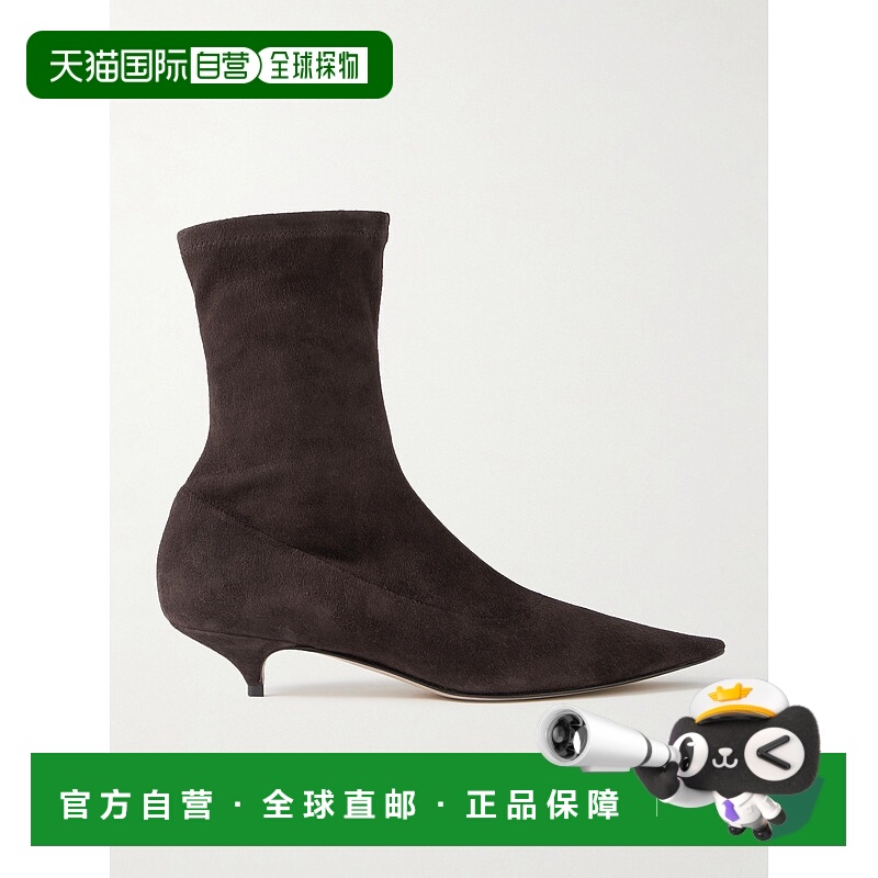 1h可退 香港直邮潮奢 The Row 女士 Liisa sock 绒面革靴子 F1545