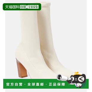 香港直邮KHAITE 女士 Apollo 皮质短靴 white白色 舒适时尚女靴