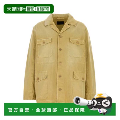 香港直邮PRADA 男士夹克 SGD088SOOO187FF0065 SS2026 浅棕色