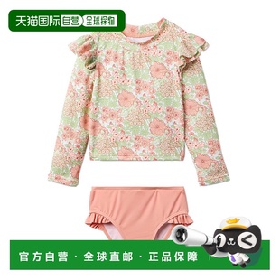 粉红色 自营 Jack再生花褶边护乳泳衣 and 美国奥莱直发 Janie