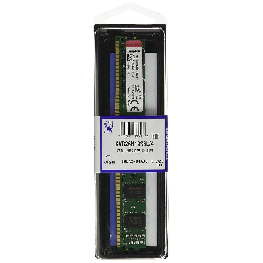 日本直邮金士顿台式电脑内存条DDR4 2666MHz 4GB CL19 1.2V