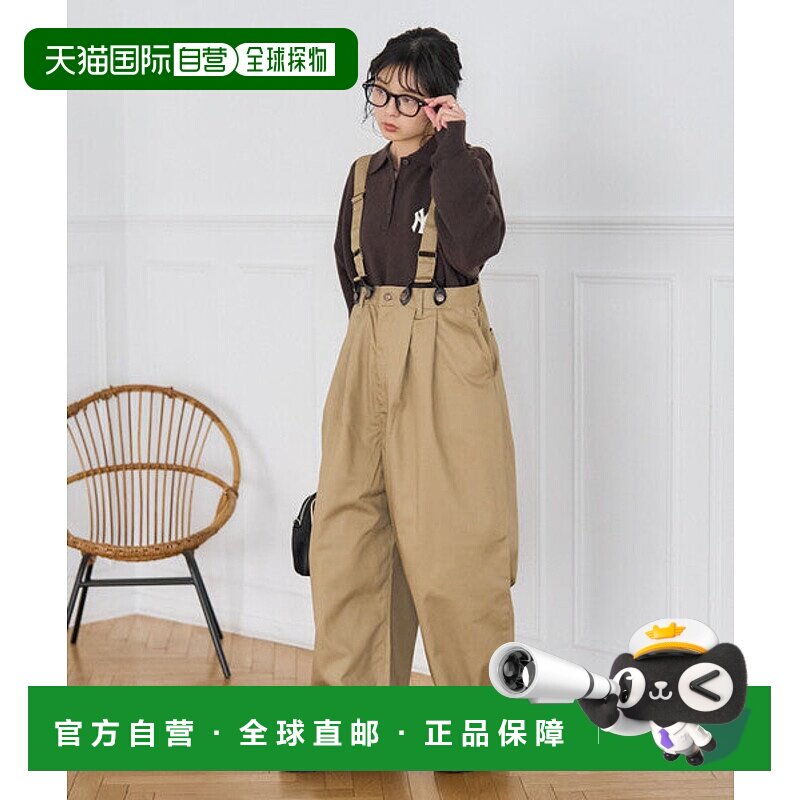 日本直邮FREAK'S STORE RED KAP 别注带背带大2褶斜纹裤 [8973398