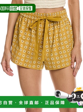 自营 the great.THE GREAT 篝火短片 - 黄色 美国奥莱直发短裤