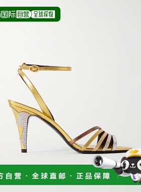 1h可退 香港直邮Valentino 华伦天奴 女士 Ladycrush 綴飾踝帶涼