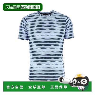 香港直邮Giorgio Armani 条纹短袖T恤 3HSM63SJJLZ