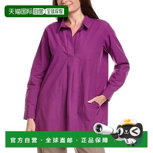 紫色 自营eileen 领束腰外衣 费舍尔经典 美国奥莱直发 fisher艾琳