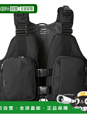 日本直邮Shimano 救生衣可拆卸游戏背心免费黑色 VF-036V