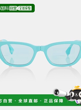 1h可退 香港直邮Fendi 芬迪 女士 可拆卸猫眼太阳眼镜 blue蓝色