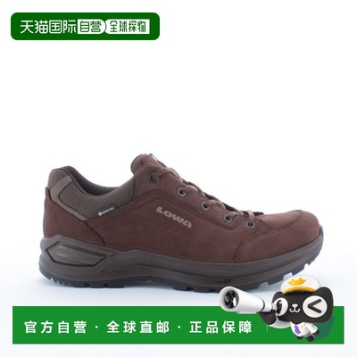 自营欧洲直邮LOWA RENEGADE男士浓咖啡色/黑色牛巴革低帮徒步鞋
