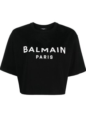 Balmain 巴尔曼 女士 圆领短袖T恤 BF1EE020BB02