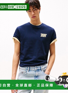 1h可退 日本直邮TOMMY JEANS 男士泡泡后背短袖T恤 DM21864男装