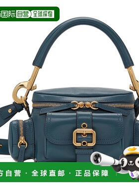 1h可退 香港直邮潮奢 Chloe 蔻依 女士 蓝色小号相机包 CHC24AS53