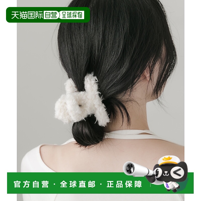 1h可退 日本直邮SMELLY 女士 仿毛绒质感 芭蕾发夹 发饰 SMA62RF0