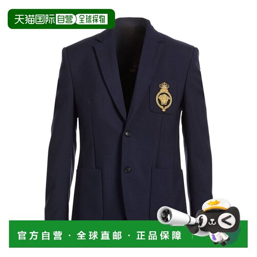 香港直邮versace 范思哲 男士 西装外套 blue蓝色 舒适时尚