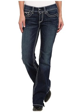 潮奢 ariat 女士 R.E.A.L.™ 微喇裤 blue蓝色 舒适时尚