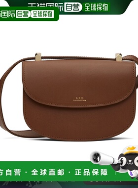 香港直邮A.P.C. 女士 黄褐色迷你 Geneve 单肩包 PXAWVF61415