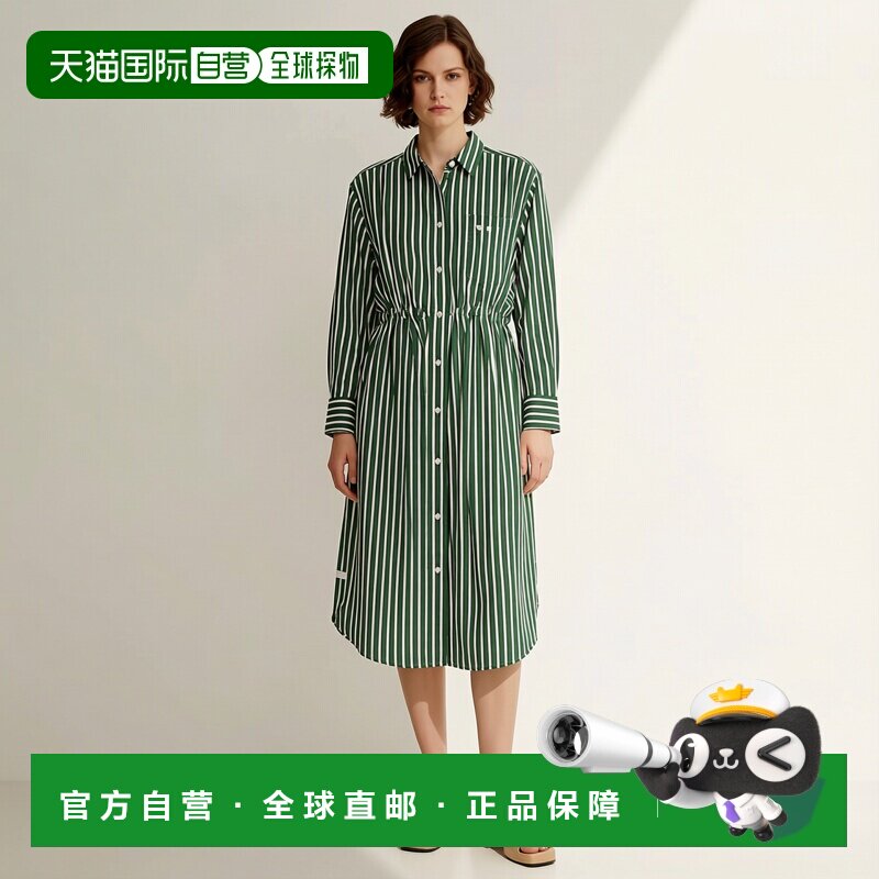 日本直邮LACOSTE 条纹衬衫连衣裙 [254576274]外套通勤图片