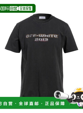 香港直邮潮奢 off-white 男士 T恤 grey灰色 舒适时尚