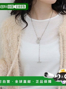 1h可退 日本直邮fredy emue 女士 Y字项链 曼特尔扣环设计硬币吊
