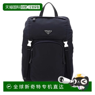 徽标饰牌搭扣背包 1h可退 男士 香港直邮Prada 2VZ135VHOL 普拉达
