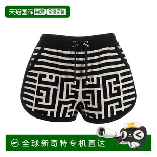 SS2023 香港直郵BALMAIN AF1OA005KD54EDK 黑色 女士短褲 SHORTS