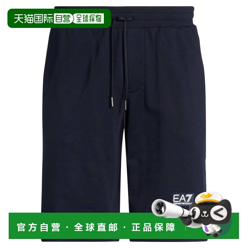香港直邮潮奢 Ea7 男士 运动短裤 blue蓝色 舒适时尚